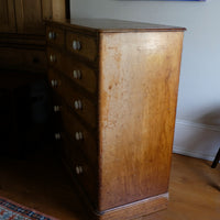 Antique painted pine chest of six drawers circa 1860