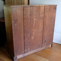 Antique painted pine chest of six drawers circa 1860
