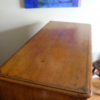 Antique painted pine chest of six drawers circa 1860