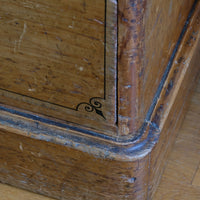 Antique painted pine chest of six drawers circa 1860