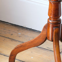 Antique flame mahogany oval wine table - George III