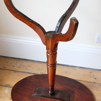 Antique flame mahogany oval wine table - George III