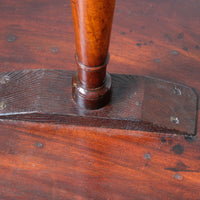 Antique flame mahogany oval wine table - George III