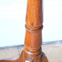 Antique flame mahogany oval wine table - George III