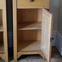 Art Nouveau Marble-Top Bedside Cabinets in Painted Oak