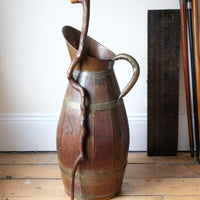 Vernacular Folk Art Twisted Walnut Walking Stick