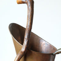 Vernacular Folk Art Twisted Walnut Walking Stick