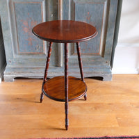 Edwardian mahogany cricket table circa 1910 front view
