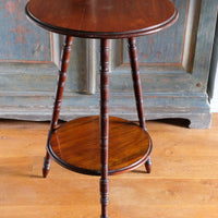 Edwardian mahogany cricket table circa 1910 front view