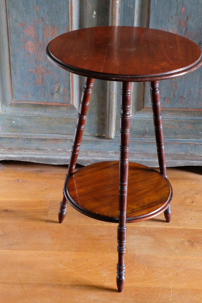 Edwardian mahogany cricket table circa 1910 front view