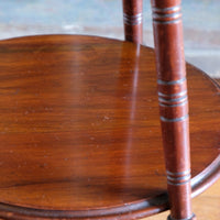 Edwardian mahogany cricket table circa 1910 front view