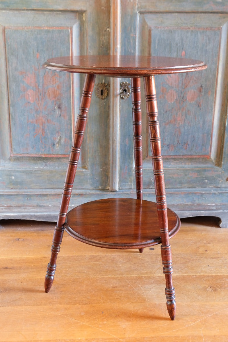 Edwardian mahogany cricket table circa 1910 front view
