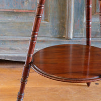 Edwardian mahogany cricket table circa 1910 front view