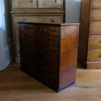 Antique Mahogany Bank Of 12 Drawers Circa 1860