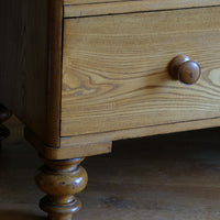 Antique Ash Chest Of Drawers Two Small Over Four Long Drawers Circa 1860