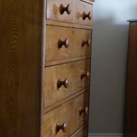 Antique Ash Chest Of Drawers Two Small Over Four Long Drawers Circa 1860