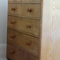 Antique Ash Chest Of Drawers Two Small Over Four Long Drawers Circa 1860