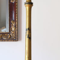 Chinoiserie standard lamp with giltwood and painted column