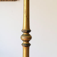 Chinoiserie standard lamp with giltwood and painted column