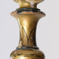 Chinoiserie standard lamp with giltwood and painted column
