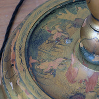 Chinoiserie standard lamp with giltwood and painted column