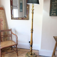 Chinoiserie Giltwood Standard Lamp with Painted Turned Column