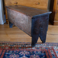 Carved Oak Coffer from the Charles II Era (c.1640–1660), ‘E.H.’ Initials