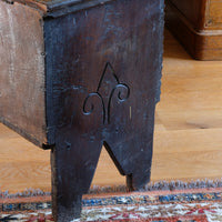 Carved Oak Coffer from the Charles II Era (c.1640–1660), ‘E.H.’ Initials