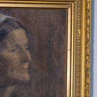 Portrait of a woman nurse oil on canvas attributed to Elfreda Gertrude Beaumont interwar era painting