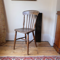 Painted Ash and Elm Windsor Spindle Back Chair Circa 1890s
