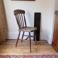 Painted Ash and Elm Windsor Spindle Back Chair Circa 1890s