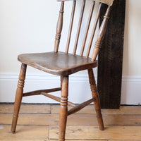 Painted Ash and Elm Windsor Spindle Back Chair Circa 1890s
