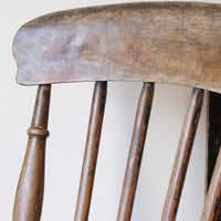 Painted Ash and Elm Windsor Spindle Back Chair Circa 1890s