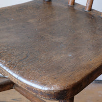 Painted Ash and Elm Windsor Spindle Back Chair Circa 1890s