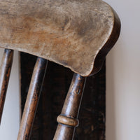 Painted Ash and Elm Windsor Spindle Back Chair Circa 1890s