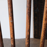 Painted Ash and Elm Windsor Spindle Back Chair Circa 1890s