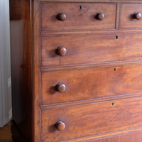Victorian Mahogany Chest of Drawers – 2‑over‑3 Large Storage