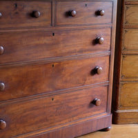 Victorian Mahogany Chest of Drawers – 2‑over‑3 Large Storage