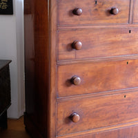 Victorian Mahogany Chest of Drawers – 2‑over‑3 Large Storage