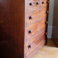 Victorian Mahogany Chest of Drawers – 2‑over‑3 Large Storage