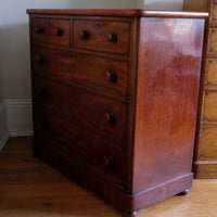 Victorian Mahogany Chest of Drawers – 2‑over‑3 Large Storage
