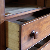 dovetail joints on drawer boxes - Victorian Mahogany Chest of Drawers – 2‑over‑3 Large Storage