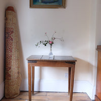 Naive 17th Century Welsh Oak Table with Iron Strapwork