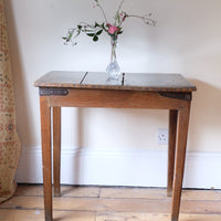 Naive 17th Century Welsh Oak Table with Iron Strapwork