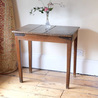 Naive 17th Century Welsh Oak Table with Iron Strapwork