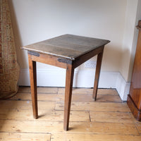 Naive 17th Century Welsh Oak Table with Iron Strapwork