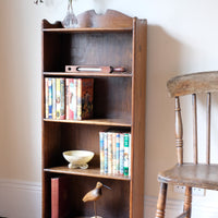 Waring and Gillow English Oak Gallery Top Bookcase Dated 1932