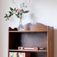 Waring and Gillow English Oak Gallery Top Bookcase Dated 1932
