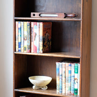 Waring and Gillow English Oak Gallery Top Bookcase Dated 1932