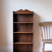 Waring and Gillow English Oak Gallery Top Bookcase Dated 1932